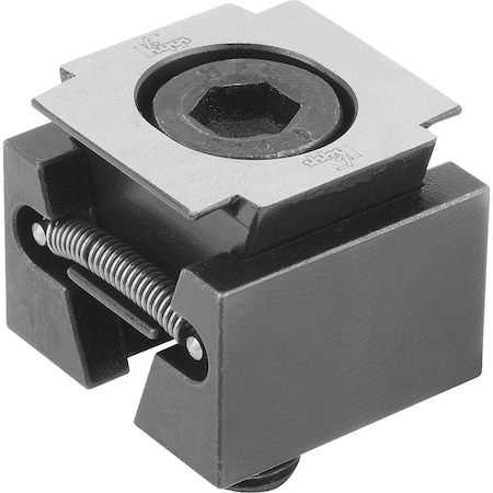 Kipp Wedge Clamp Narrow, Smooth B=30, Carbon Steel Black Hardened K0039.1112